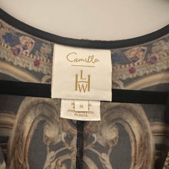 Camilla Black Floral Long Sleeve Dress - Picture 4 of 5